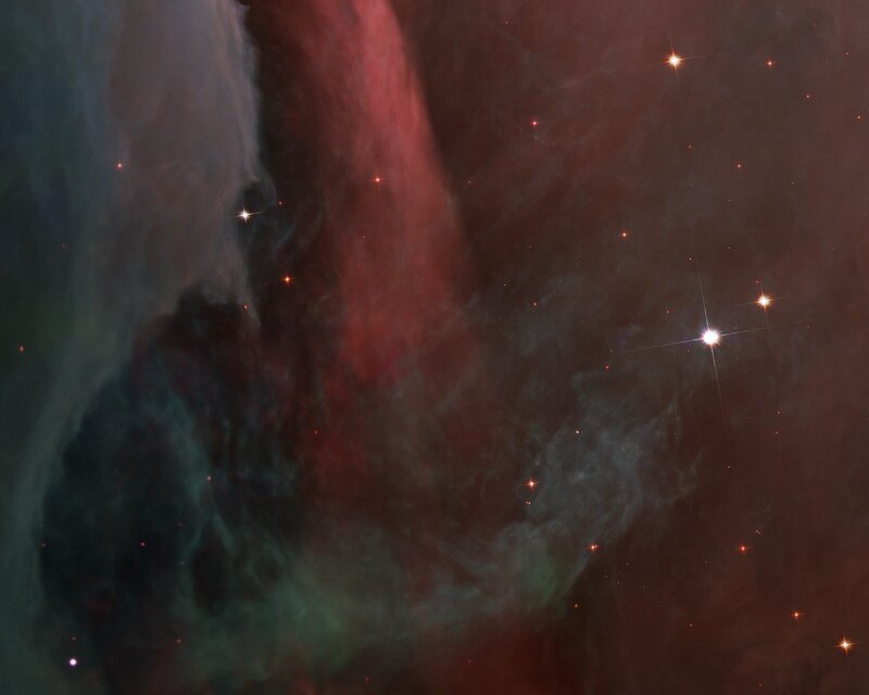 Cosmic cloud with stars