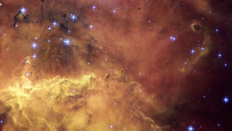 Cosmic cloud with stars