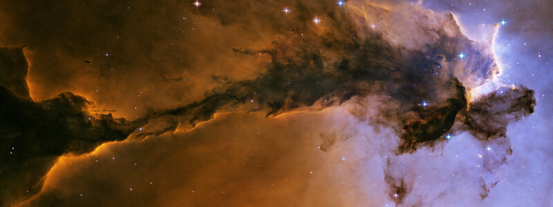 Cosmic cloud with stars
