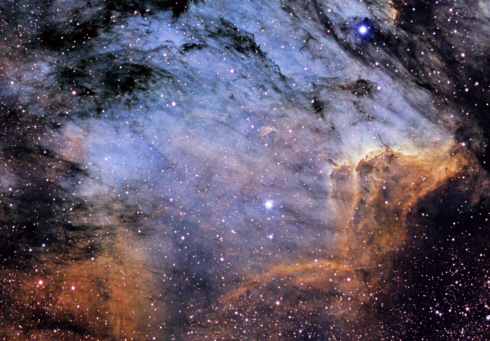 Cosmic cloud with stars