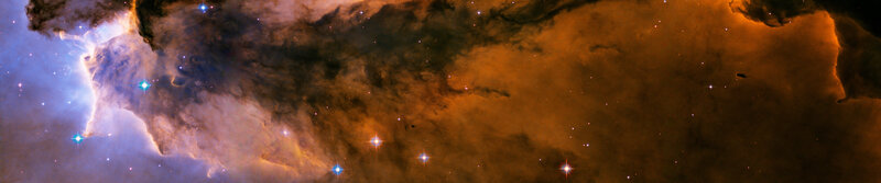 Cosmic cloud with stars