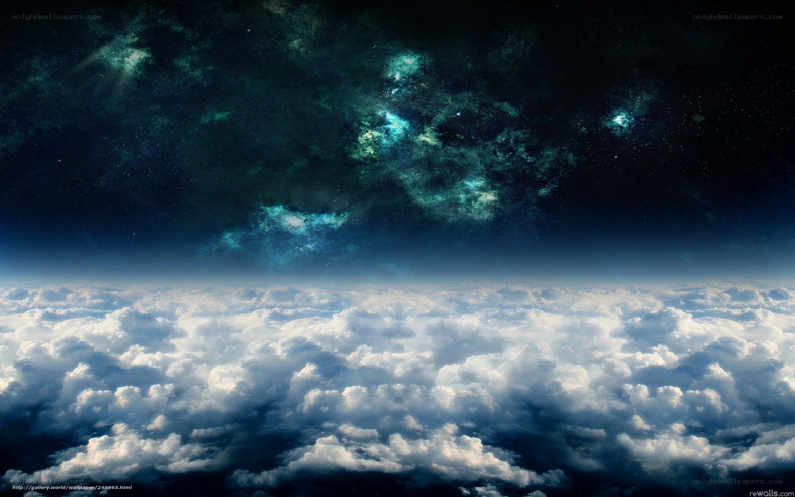 cosmic clouds from space