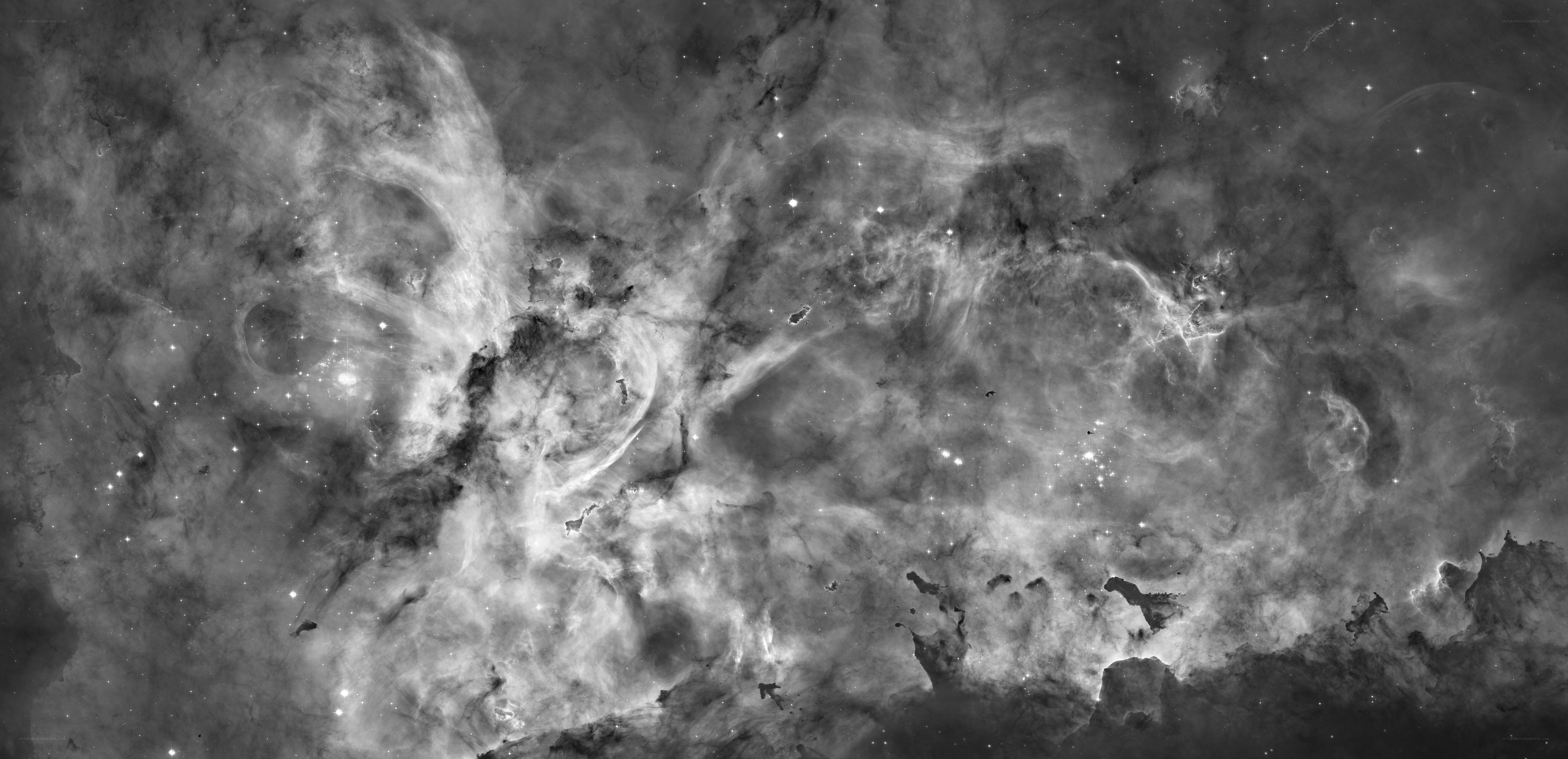 Cosmic Clouds in Monochrome