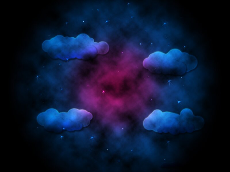 cosmic clouds with stars