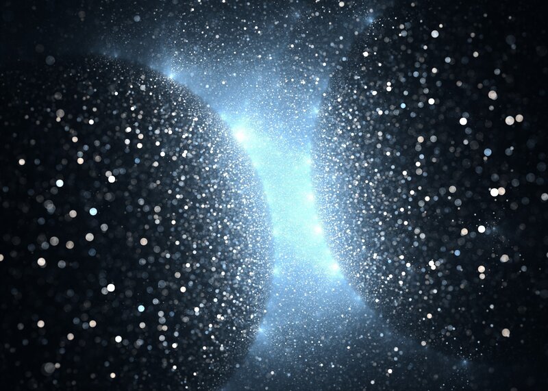 Cosmic Collision — Blue