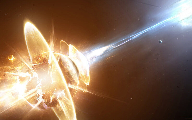 Cosmic collision event