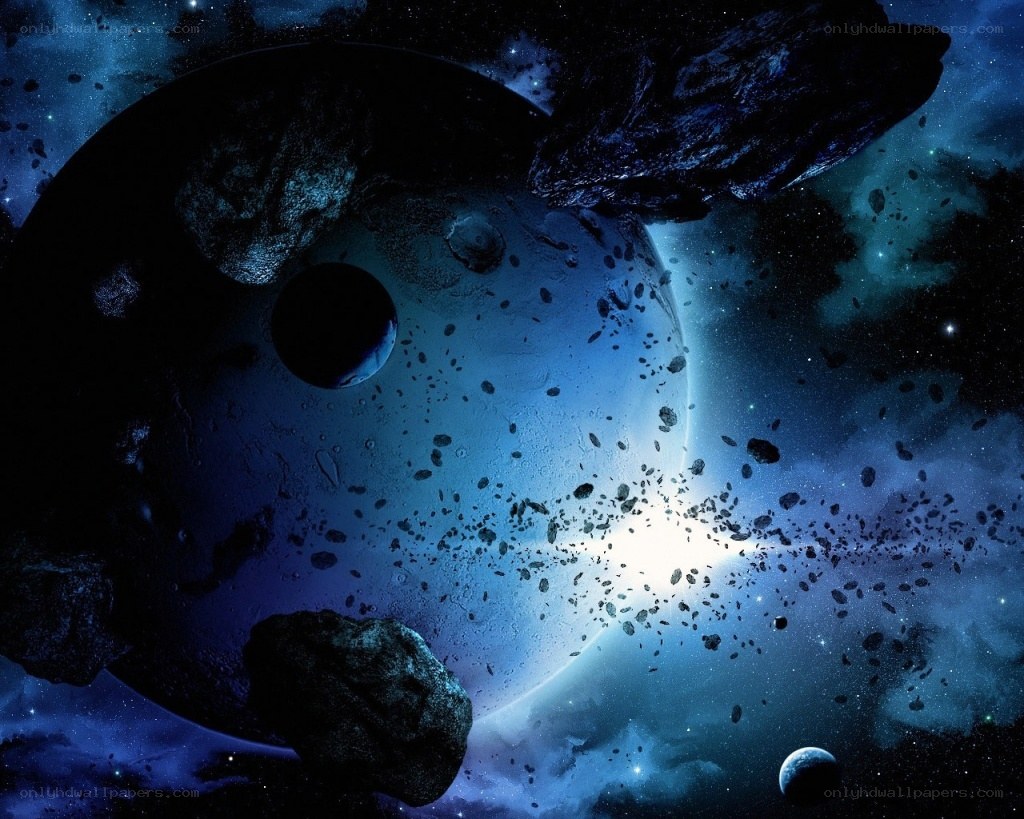 Cosmic collision in deep space