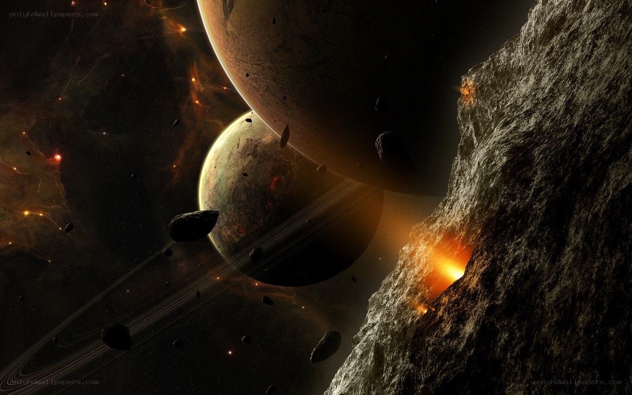 Cosmic collision in deep space