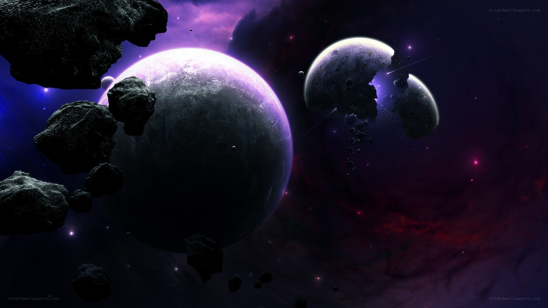 Cosmic collision in deep space