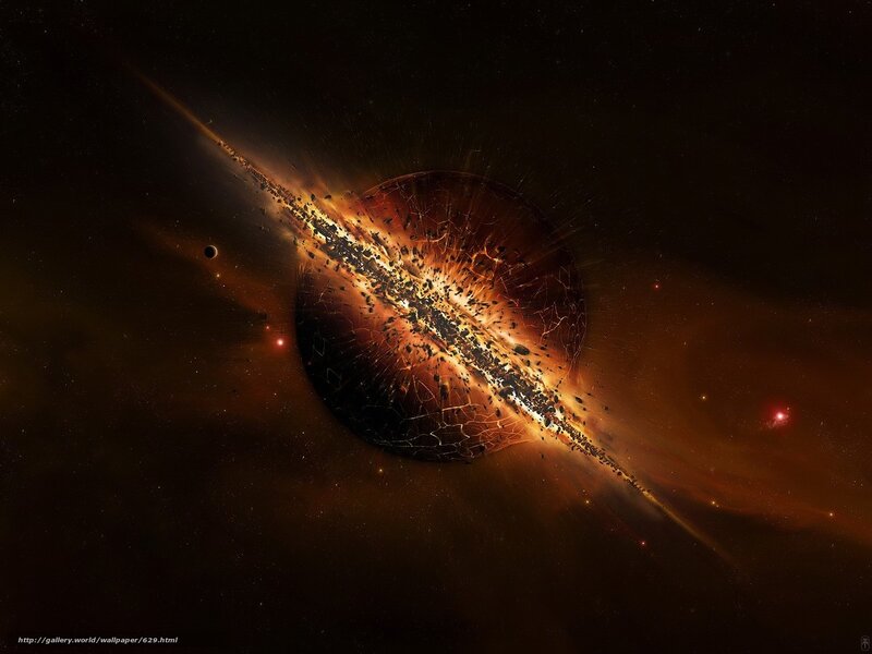 Cosmic collision in deep space
