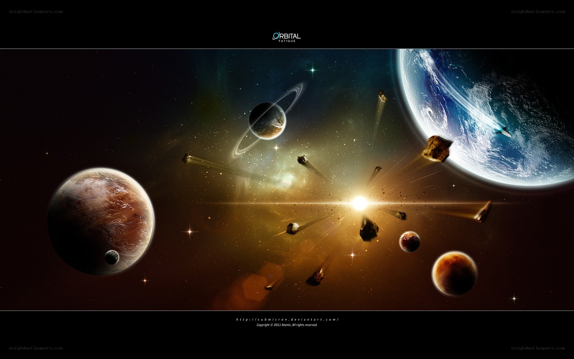 Cosmic collision in space