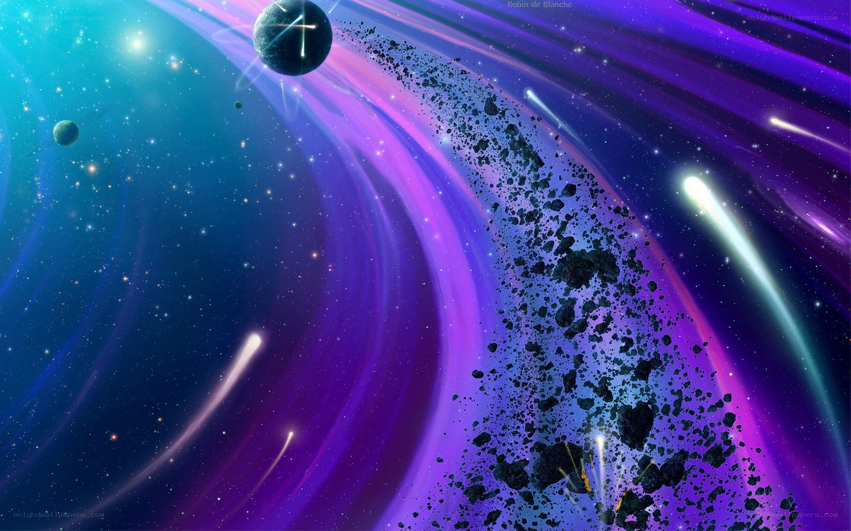 Cosmic collision in space