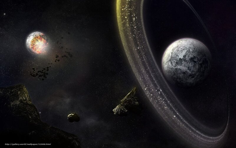 Cosmic collision in space