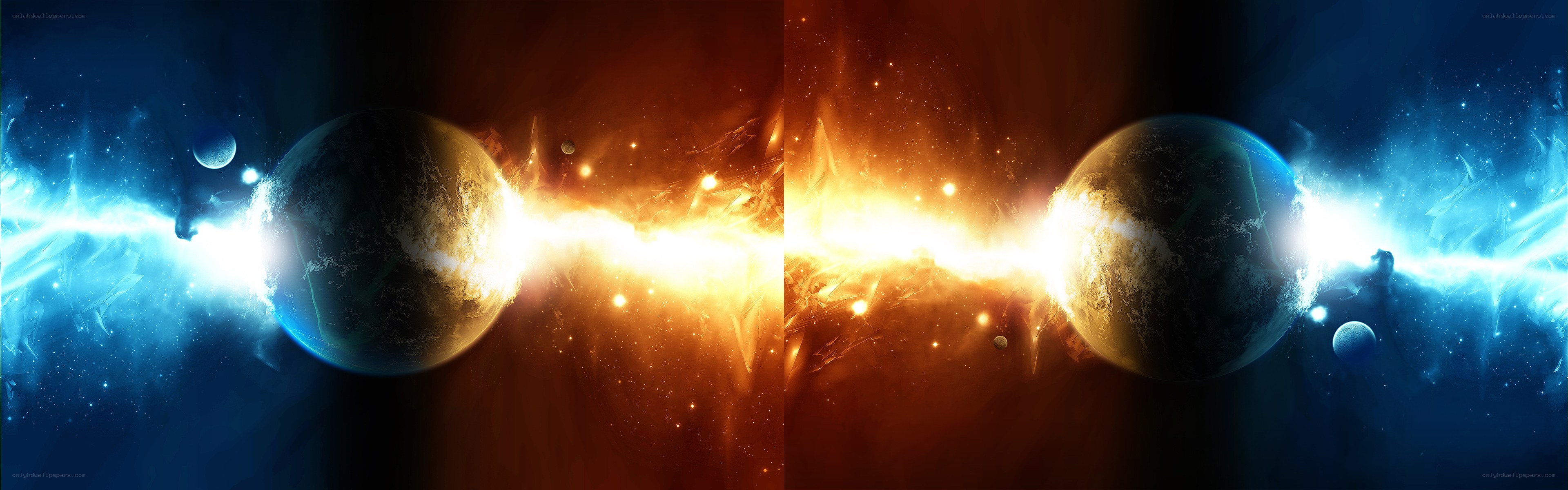 Cosmic collision of planets