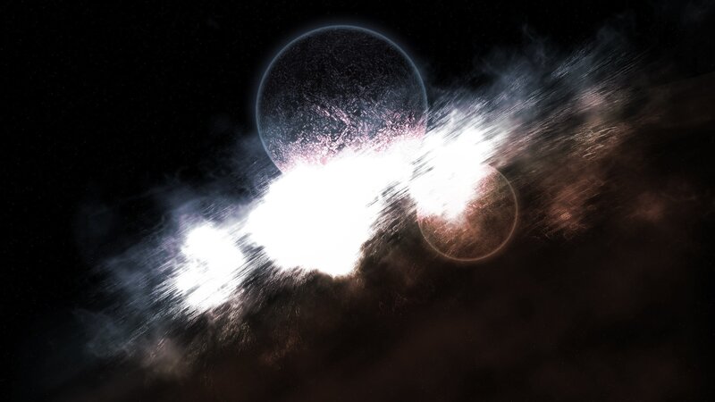 Cosmic collision of planets