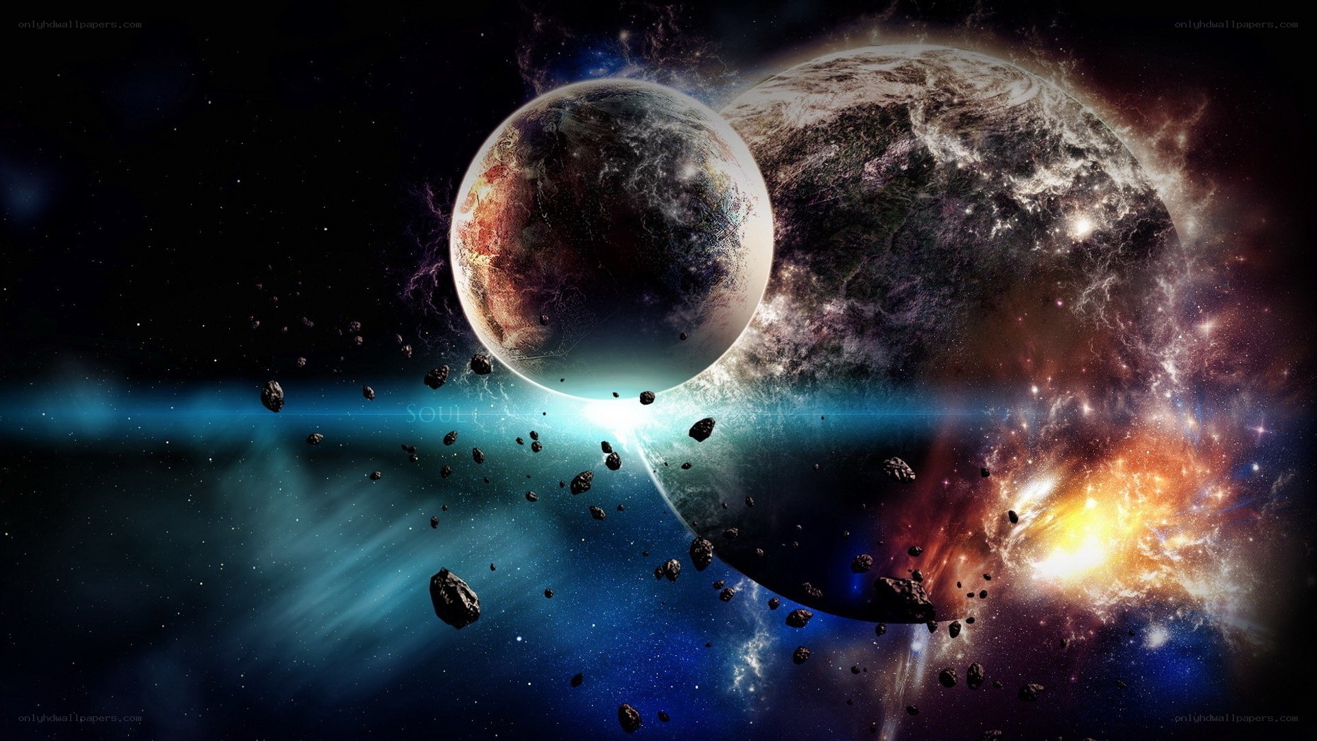 Cosmic collision of planets
