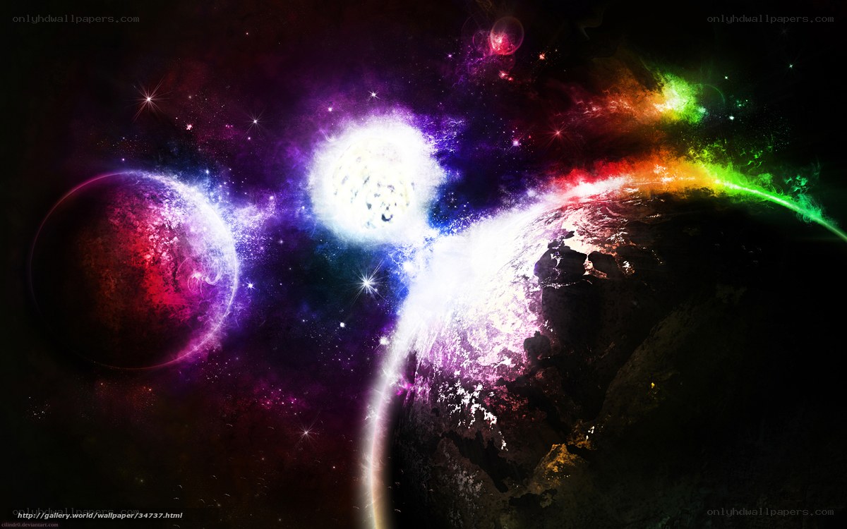 cosmic collision of planets