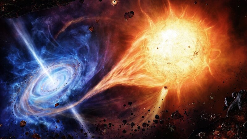Cosmic collision of stars