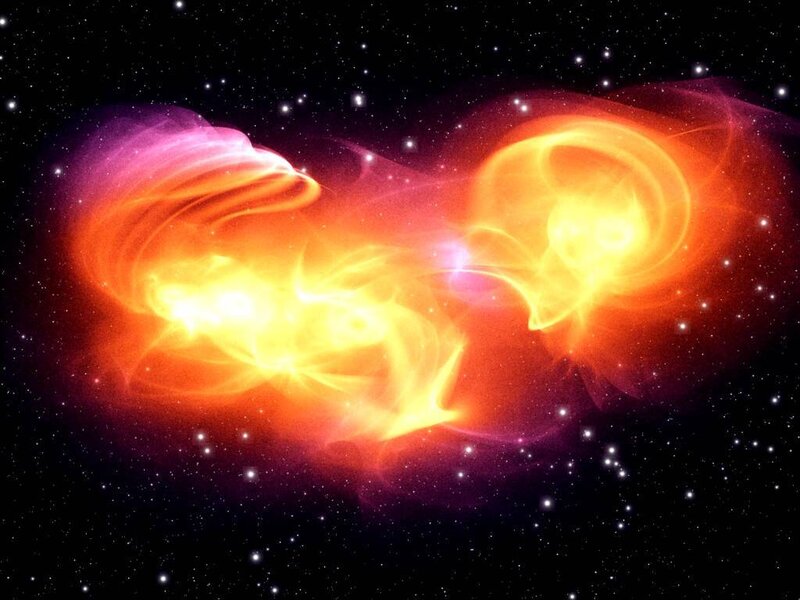 Cosmic collision of stars