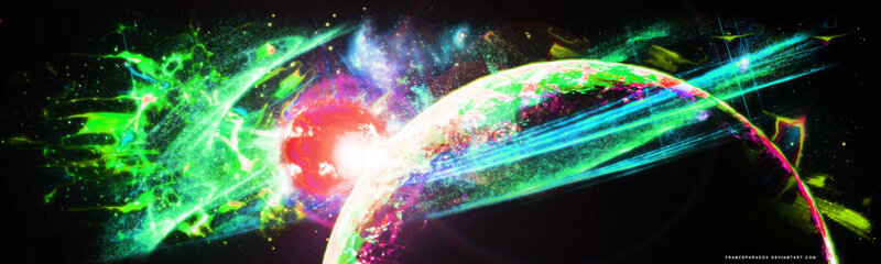 Cosmic collision with planet