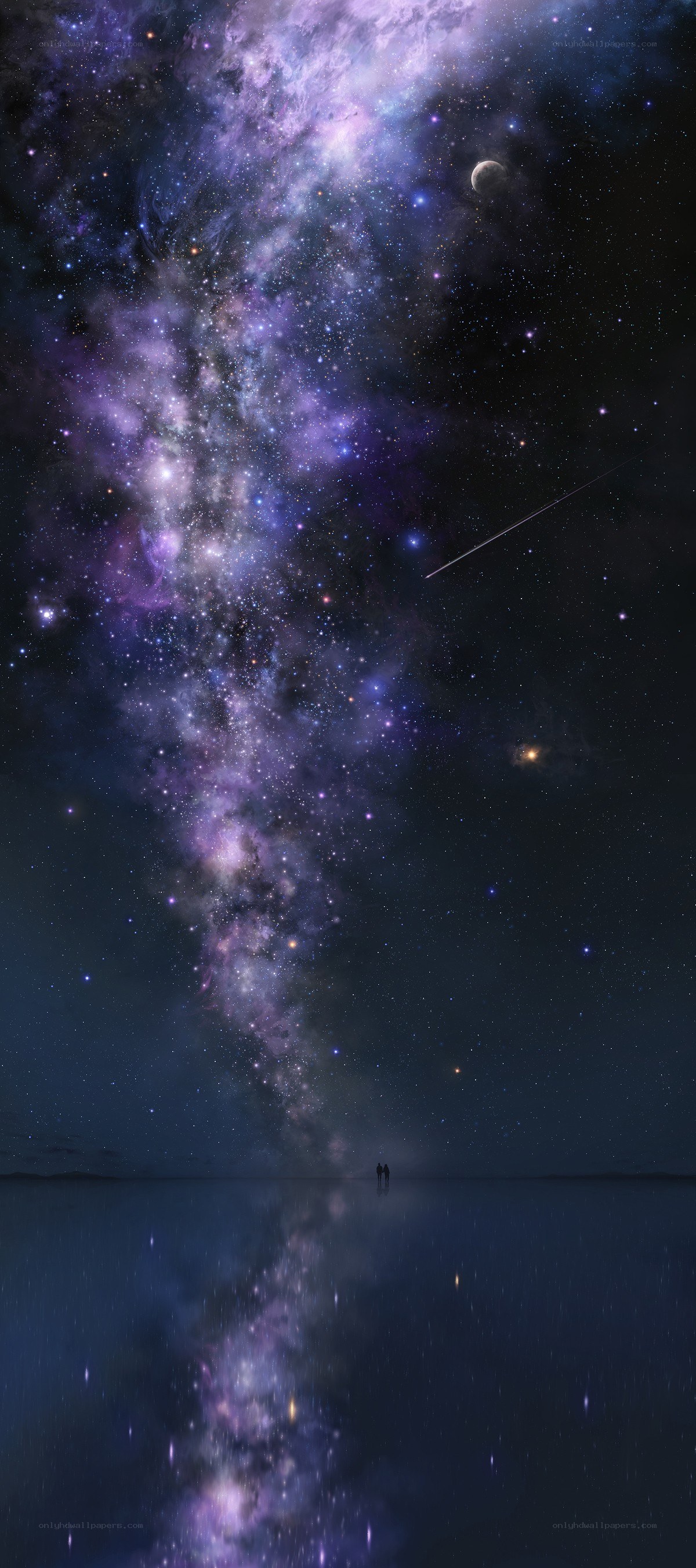 Cosmic couple under the Milky Way