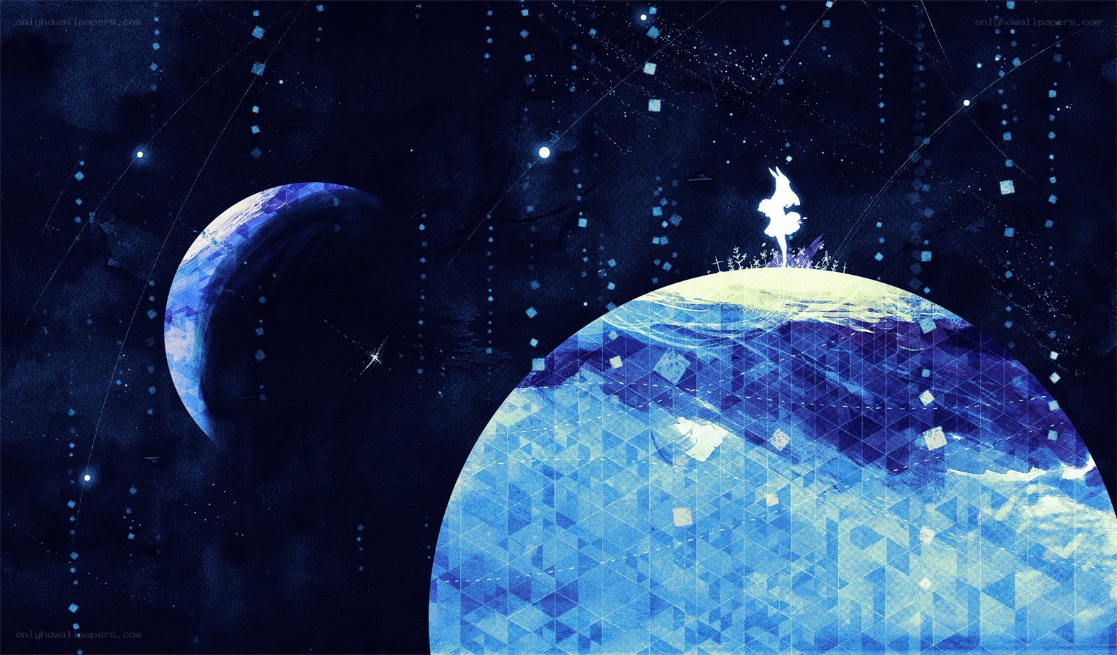 cosmic dancer on a blue planet