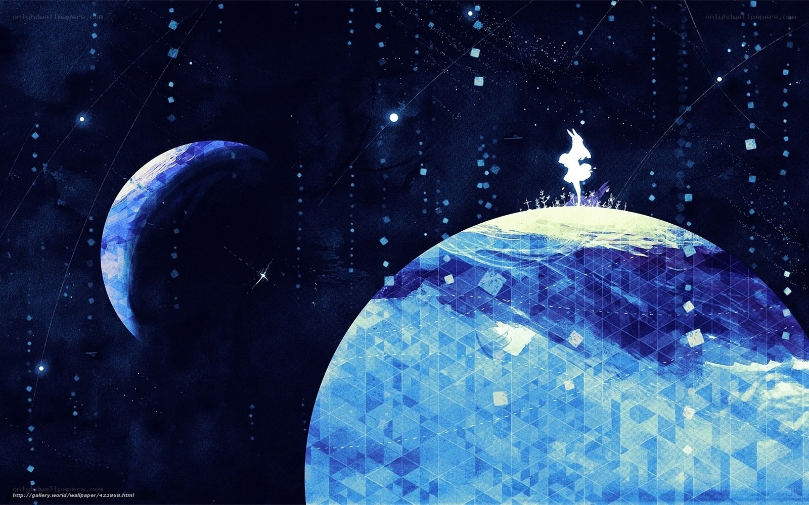 Cosmic dancer on a blue planet