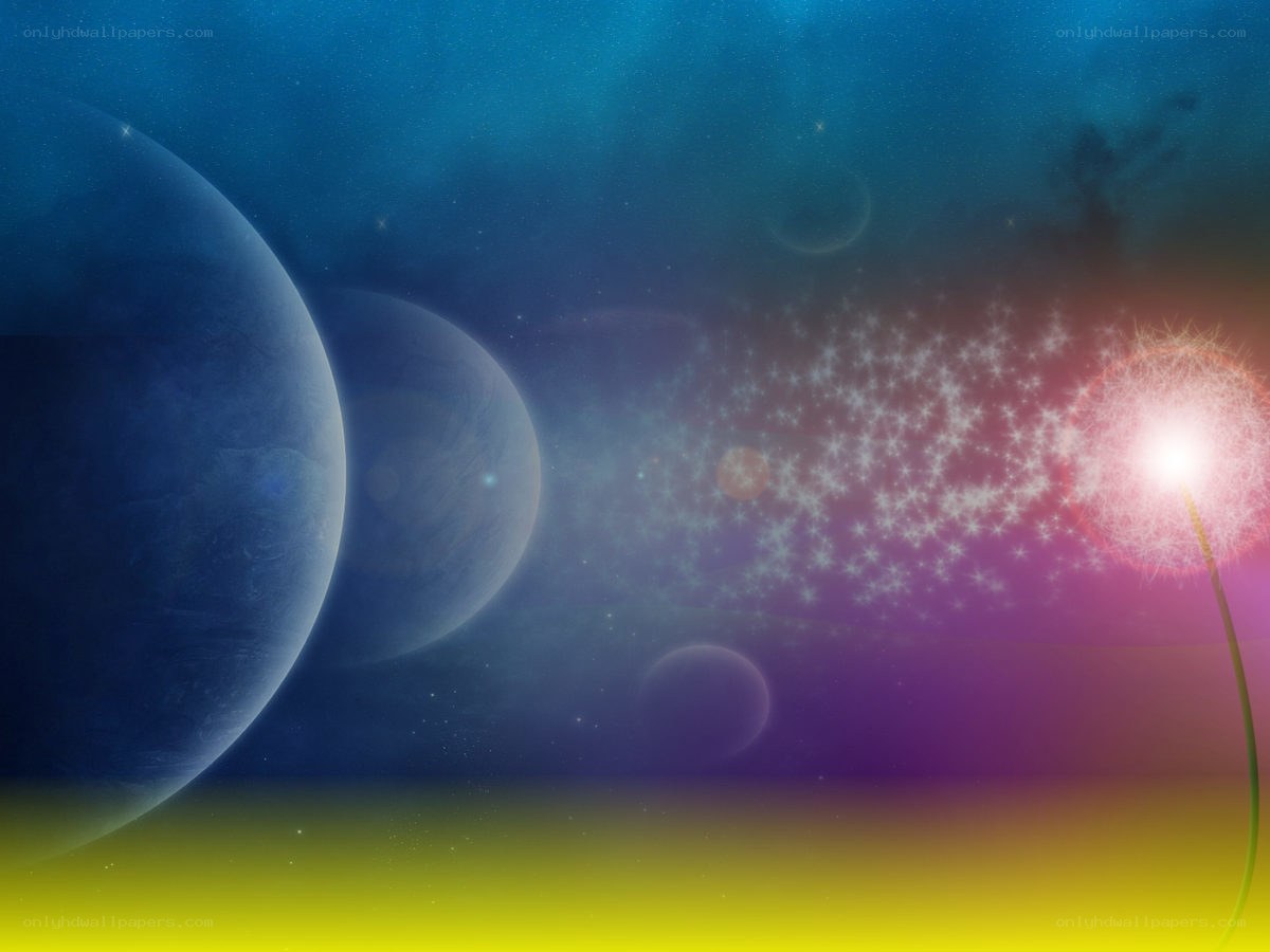 Cosmic dandelion in space