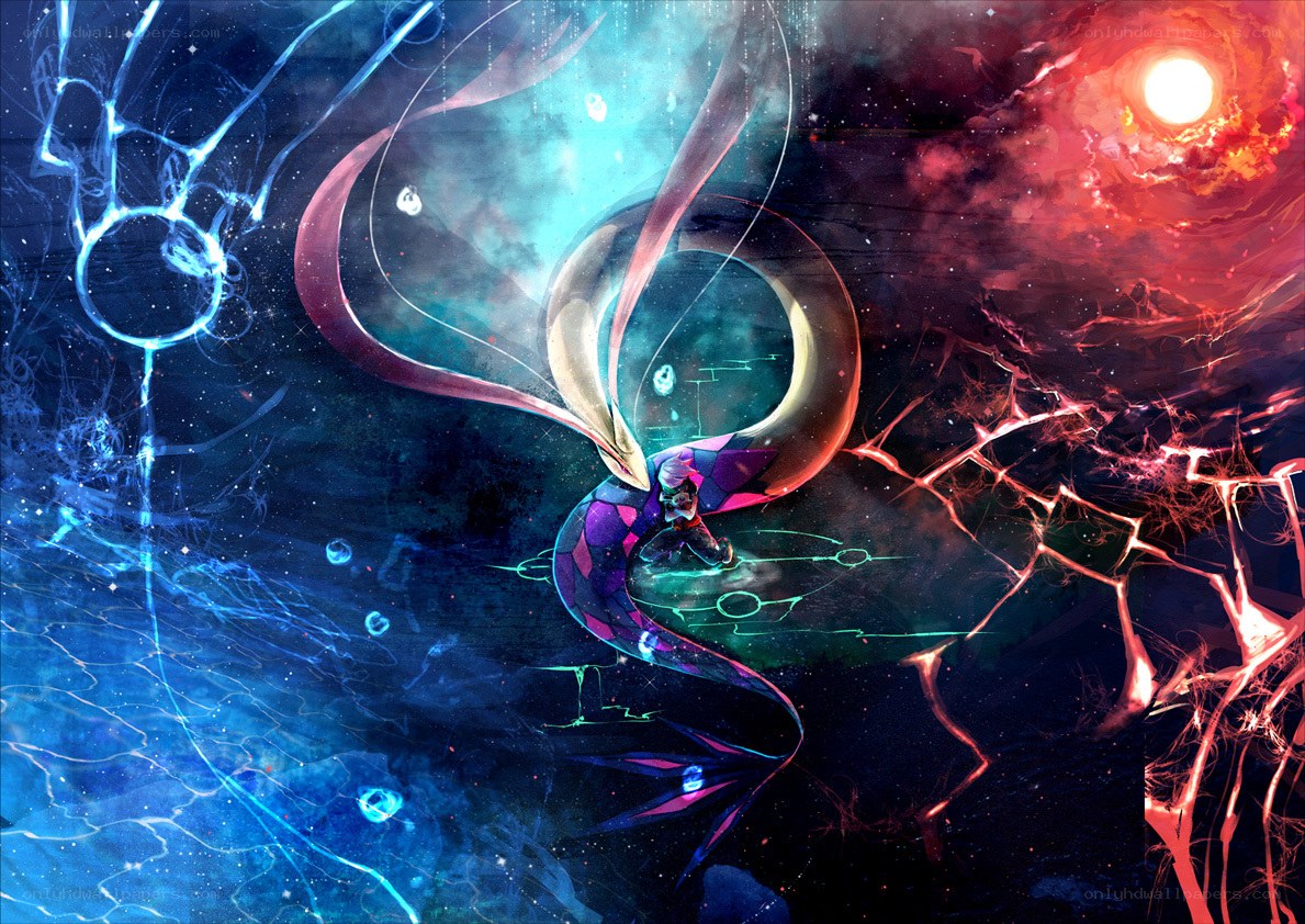 Cosmic dragon in space