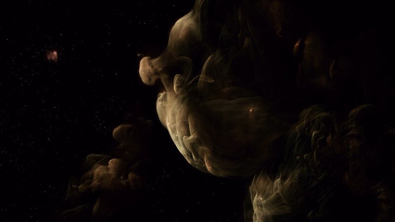 Cosmic Dust Cloud — Black