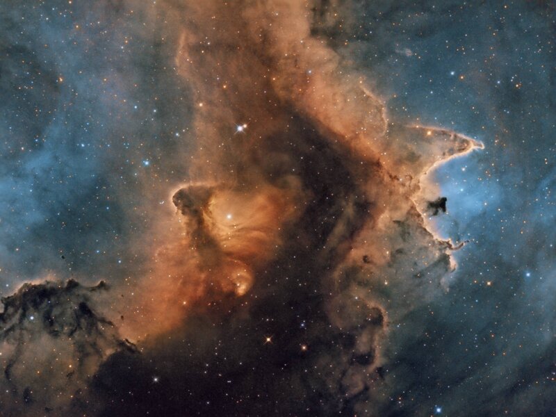 Cosmic Dust Cloud — Blue