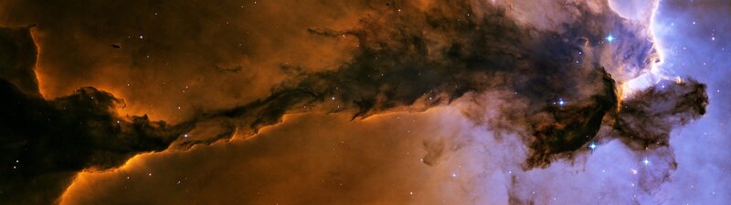 Cosmic Dust Cloud — Orange