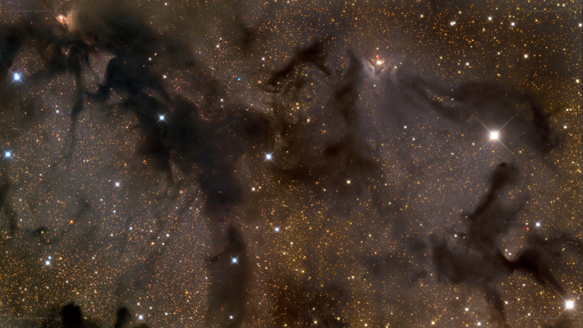 Cosmic dust clouds and stars