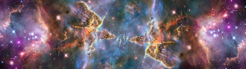 Cosmic Dust Clouds — Blue