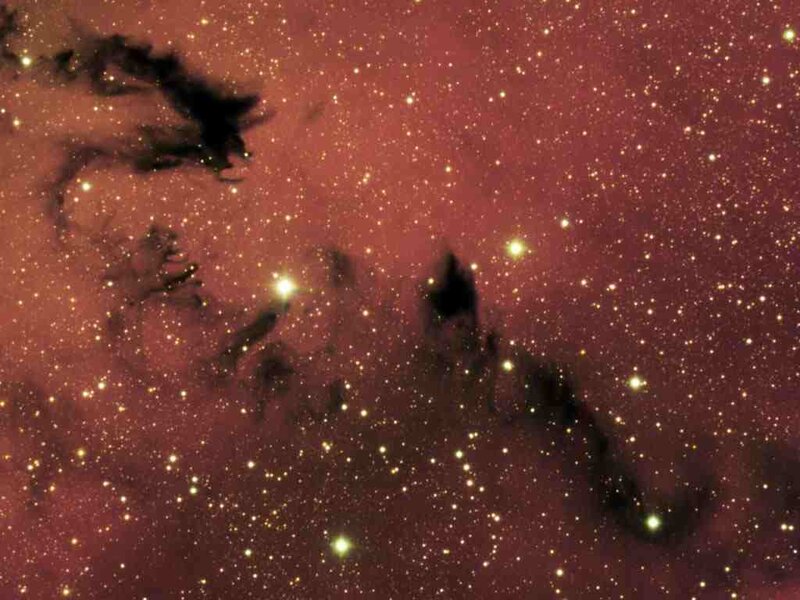Cosmic dust clouds in space
