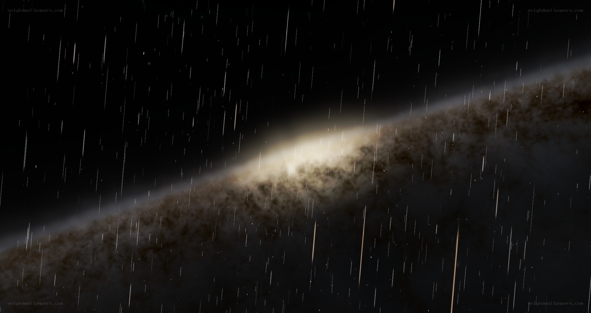 Cosmic dust storm