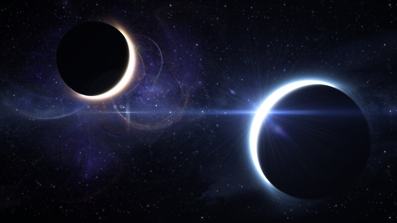 Cosmic eclipse in deep space