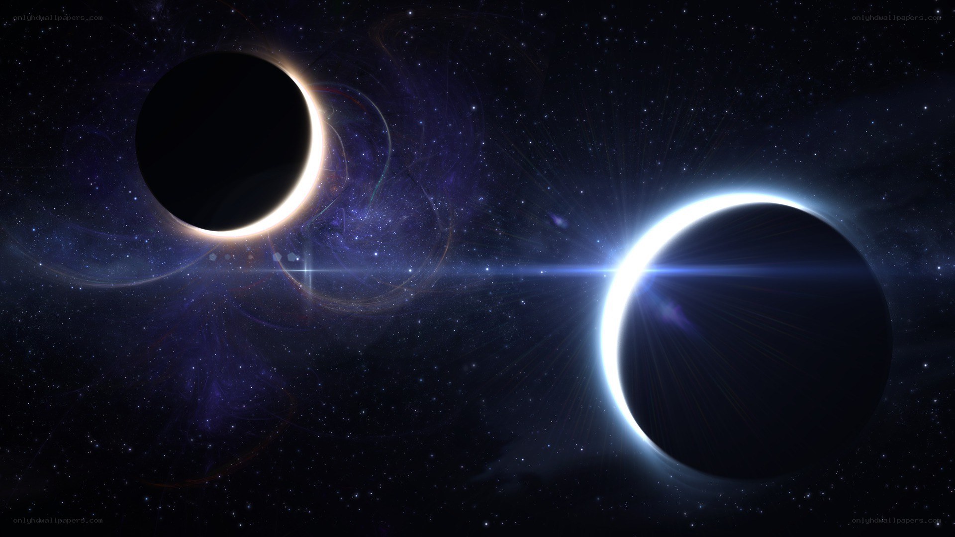 Cosmic eclipse in deep space