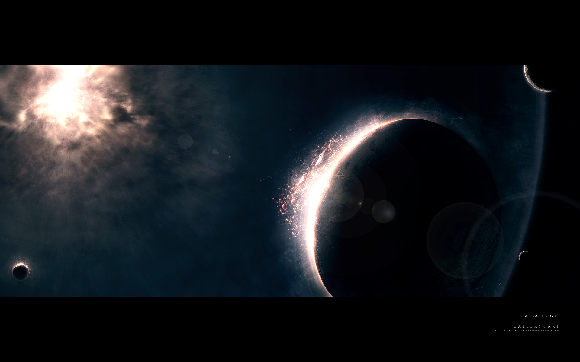 cosmic eclipse scene