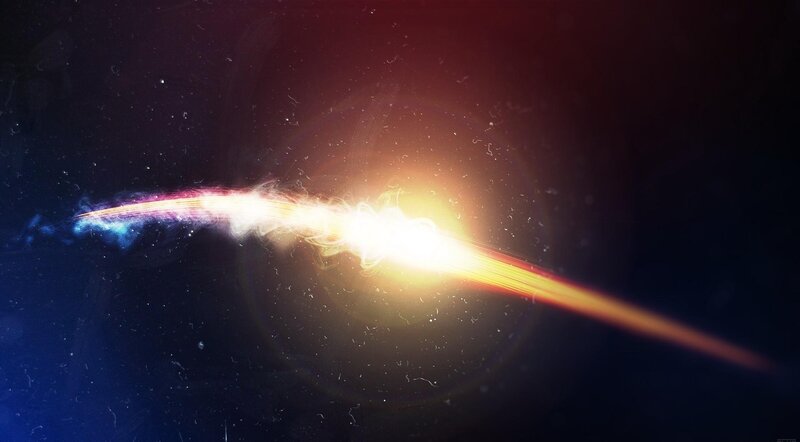 Cosmic Energy Beam — Blue