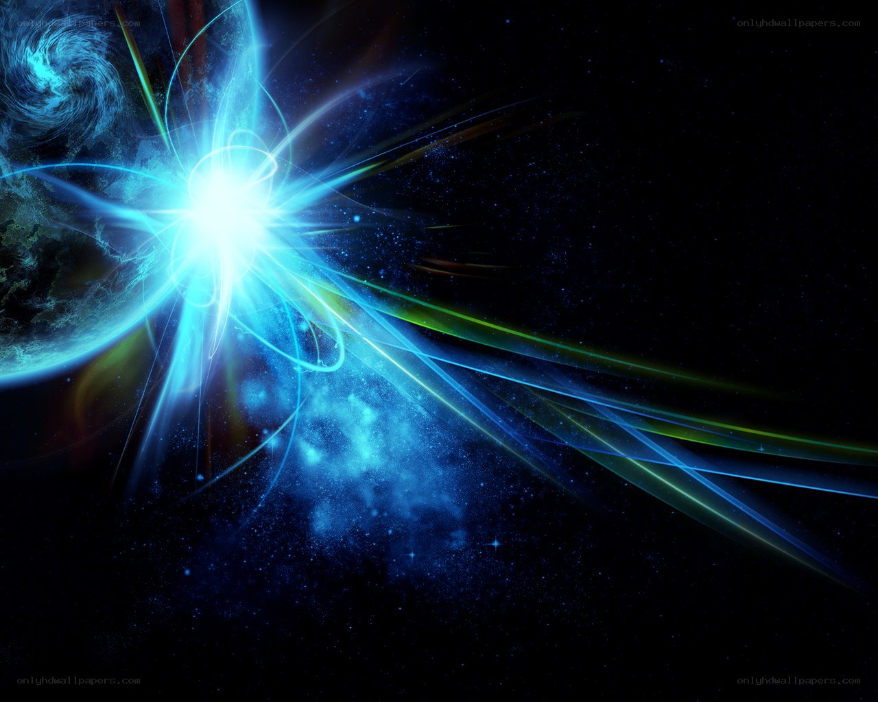 Cosmic energy burst in space
