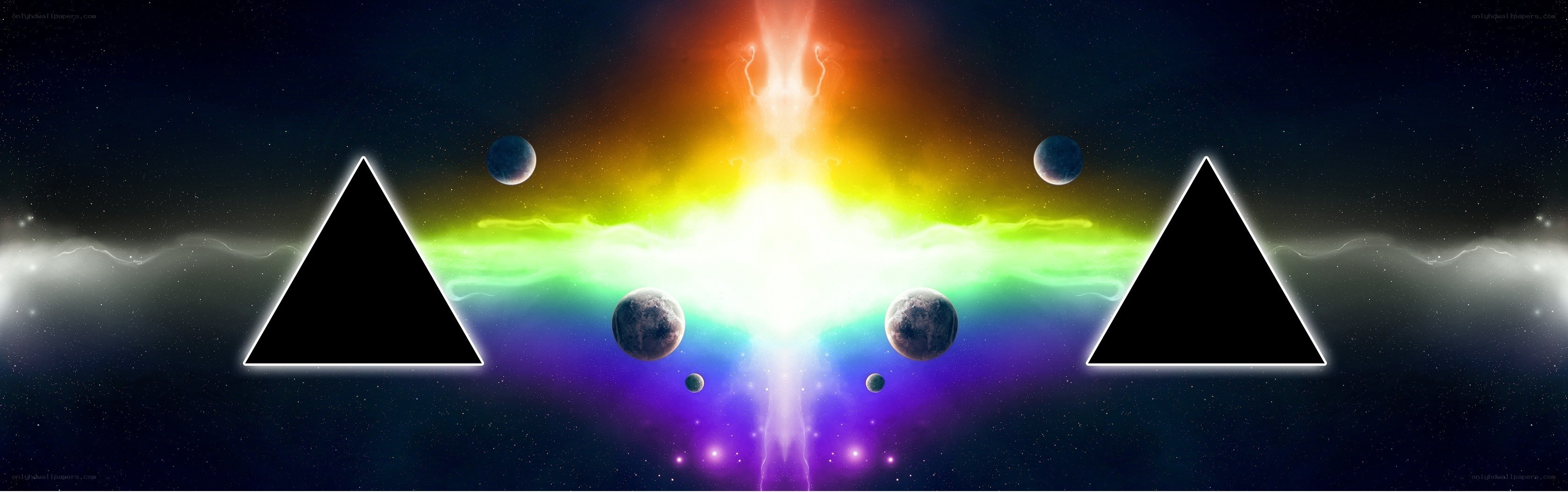 cosmic energy burst with planets