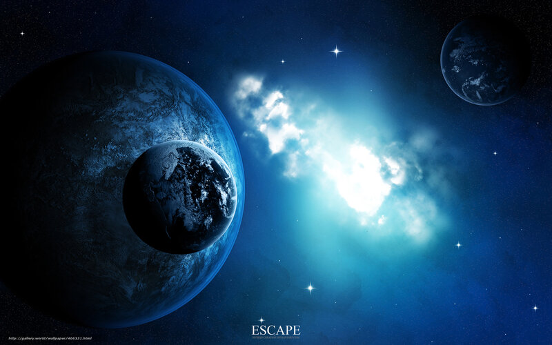 Cosmic Escape Scene