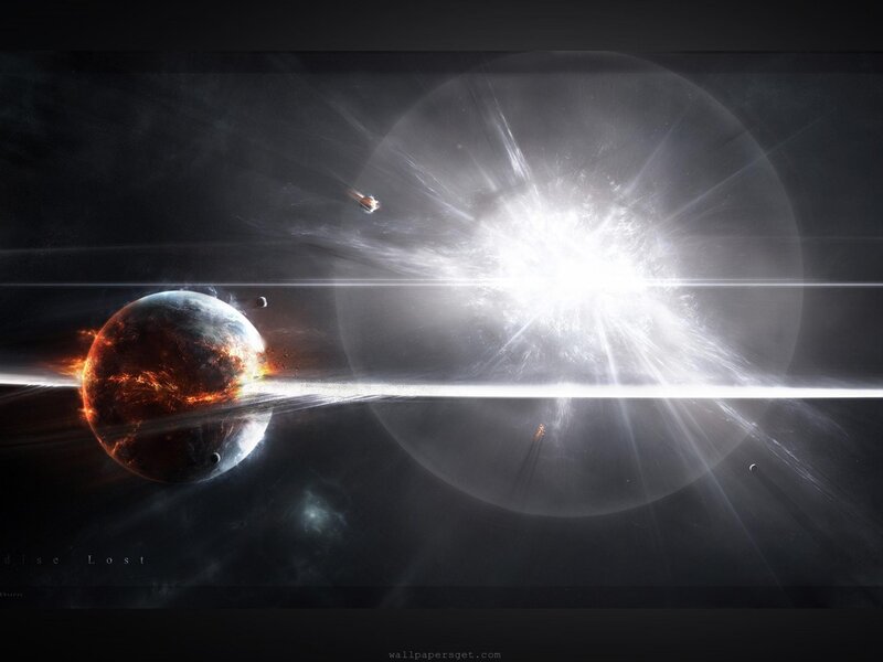 Cosmic explosion and planet