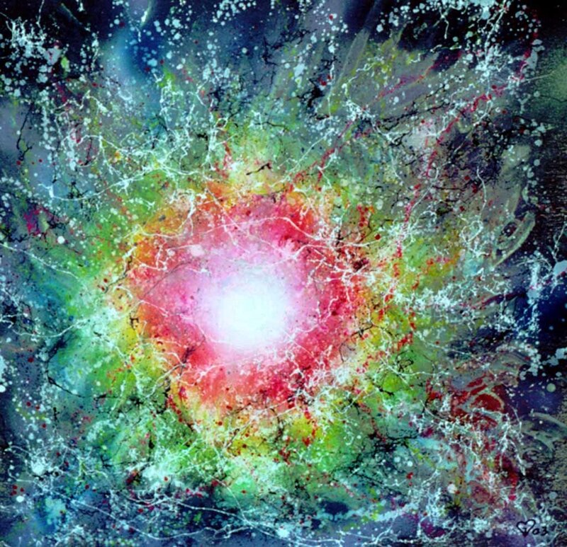 Cosmic explosion artwork