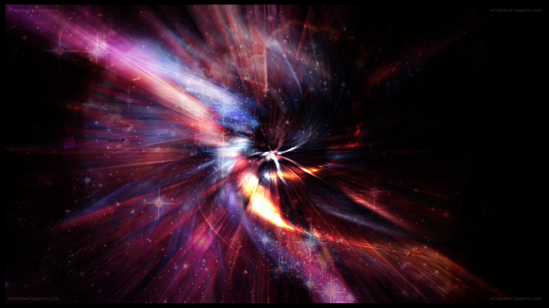 cosmic explosion in space
