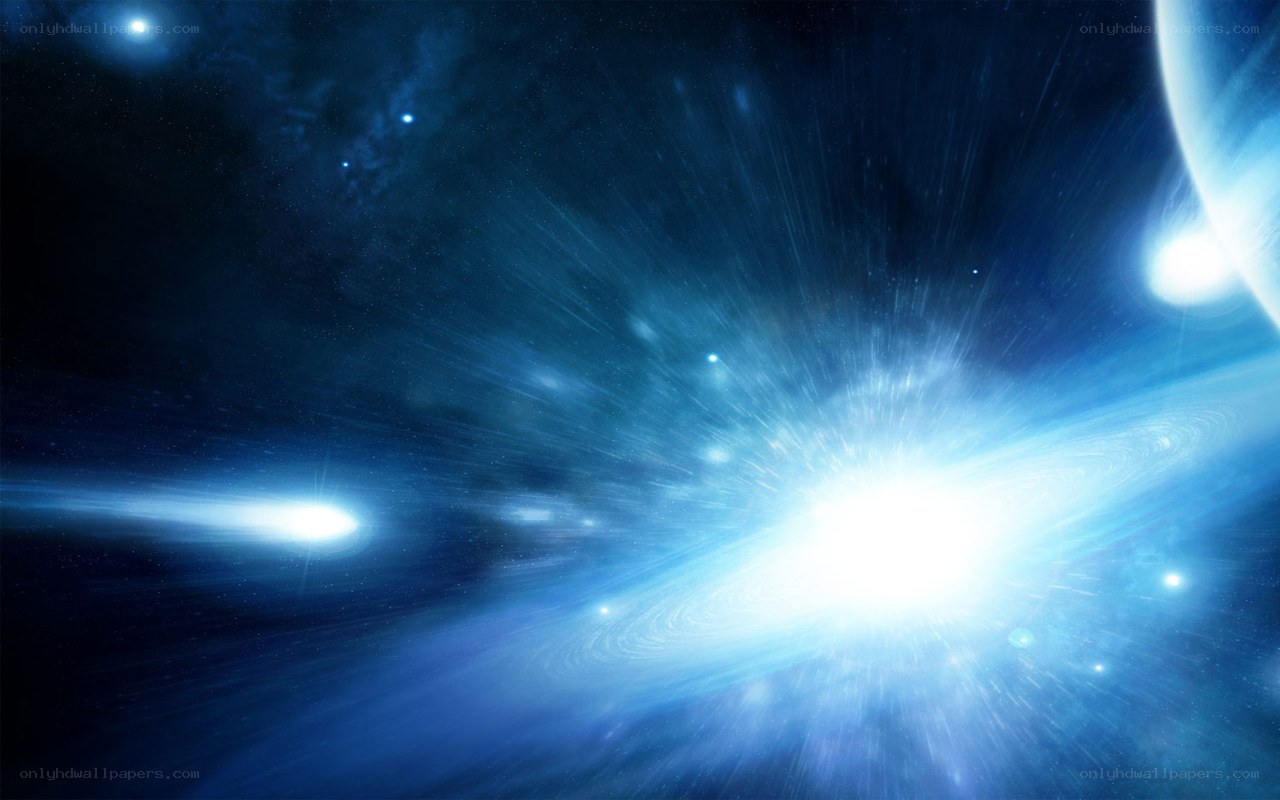 cosmic explosion in space