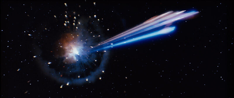 Cosmic explosion in space