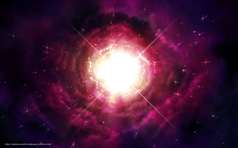 Cosmic explosion in space