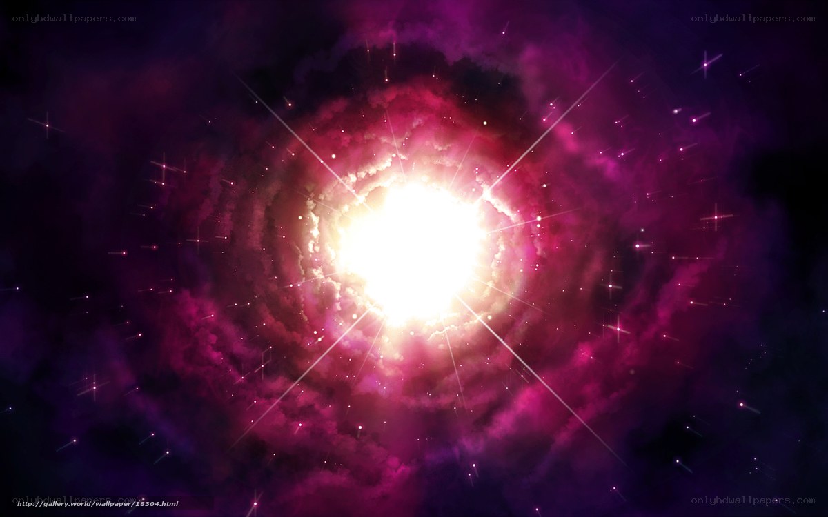 Cosmic explosion in space